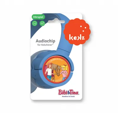 A product package for a Kekz audio chip featuring Bibi & Tina.