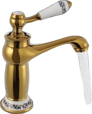 Produktbild von Waschbeckenarmatur, Messingmaterial, Auslaufhöhe 12,2 cm, Einhebelgriff, einstellbare Temperatur, ideal für Haushalte und Büros