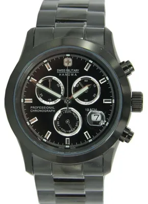 Produktbild von Swiss Military Hanowa Herren Uhr 06-5115.13.007 sw/sw Edelstahl