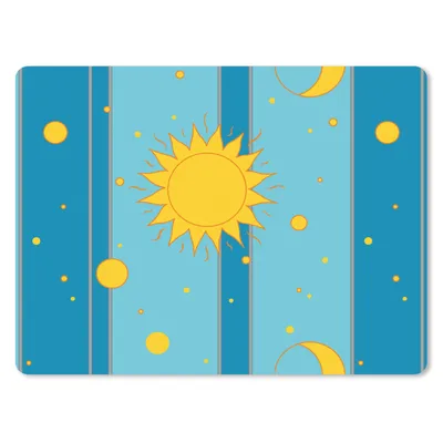 Produktbild von MuchoWow® Mauspad Mousepad Sonne - Mond - Design 23x19 cm - Mousepads - Maus Mat - Pad - Mausunterlage - Schreibtischunterlage - Mauspad