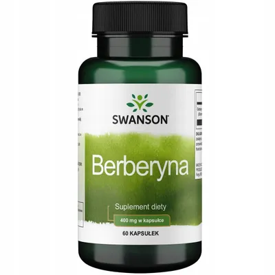 Produktbild von Swanson Berberin 400 mg – 60 Kapseln – pflanzliches Nahrungsergänzungsmittel für Stoffwechsel & Verdauung