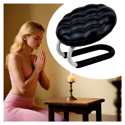 Produktbild von Meditationshocker, Achtsamkeitsbank, Gebetsbank, Meditationssitz, ergonomischer Hocker für Yoga, Achtsamkeit, Anfänger, Senioren, Entspannung, Lesen, Zen, Zuhause