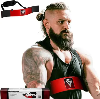 Image de RDX Sports RDX T2 Arm Blaster pour curls biceps Rouge