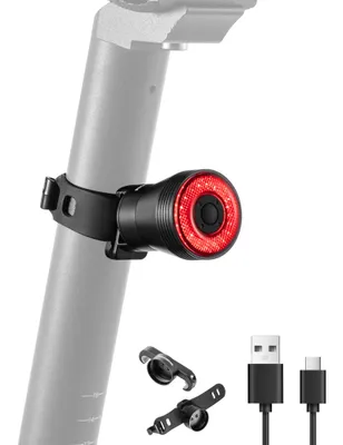 Fanale posteriore LED bici Elops 120 corpo grigio