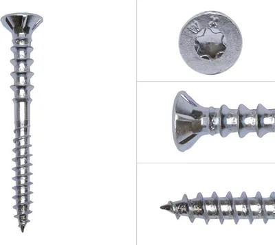 Produktbild von Justierschrauben Verzinkt 6 x 60 mm Torx 30 - 100 Stück