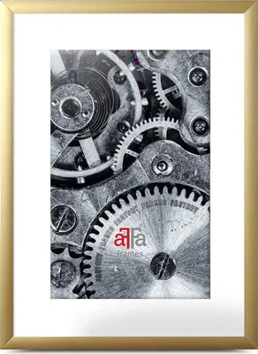 Image de aFFa frames, Alu, Cadre photo en aluminium, image Cadre photo, Rectangulaire, avec façade en verre acrylique, Jaune clair, 15x20 cm
