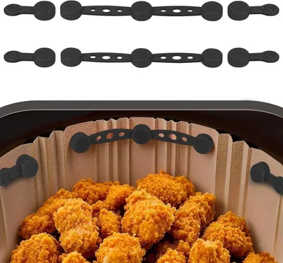 Produktbild von Magnetische Silikonschnallen für Airfryer Backpapier, 6 Stück Set