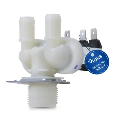 Produktbild von VIOKS Magnetventil Alternativ Bauknecht 481228128006 2fach 180° 14,0mmØ für Waschmaschine