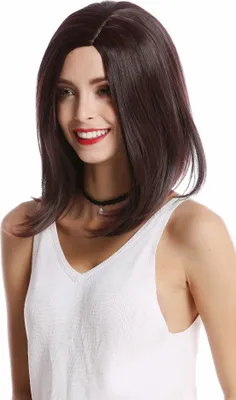 Produktbild von WIG ME UP Perücke Longbob kurz glatt Mahagoni Braun YZF-4358-2/33