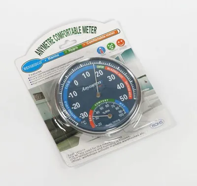 Obrázek produktu pro teploměr+vlhkoměr d12cm, -30°C+50°C, kov_EXTPLASTIMEX