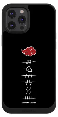 Produktbild von NIVOCASE Handyhülle für Apple iPhone 12 Pro Max Hülle NIVOpure Case Schwarz Naruto Shippuden Offizielles Lizenzprodukt Akatsuki