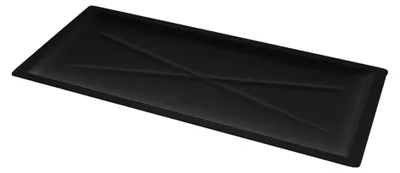 Immagine prodotto di Portasciugamani a parete, larghezza 50 cm, dimensioni 500 x 225 mm, colore nero metallizzato