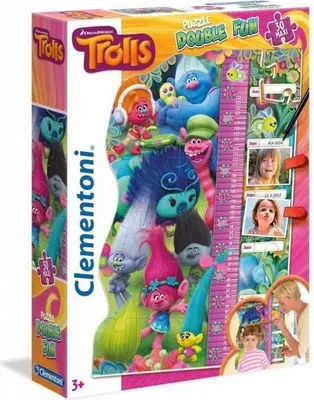 Productafbeelding van Clementoni Trolls groeimeter puzzel - 30 stukjes