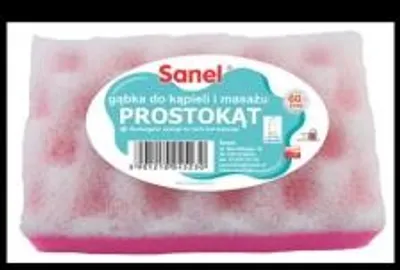 Zdjęcie produktu dla Prostokątna Gąbka Do Kąpieli I Masażu Ciała Sanel