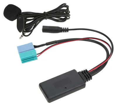 Obrázok produktu pre Náhradný adaptér Bluetooth AUX IN s 6+8-pinovým konektorom a mikrofónom pre hands-free systém do vozidla Fiat Bravo s rádiom VISTEON (od roku 2007)