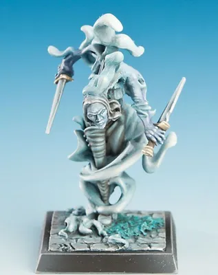 Produktbild von Fantasy Tabletop Spielfigur Nachtklinge Spezialistin unbemalt für Freebooters Fate