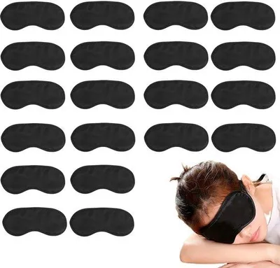 Productafbeelding van Slaapmasker, 20 stuks, zwart, lichtblokkerend, nachtmasker