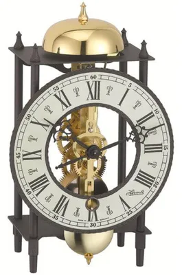 Zdjęcie produktu dla Tischuhr Schwarz Schlag auf Glocke - Hermle Modell: 23001-000711