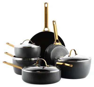 Zdjęcie produktu dla GreenPan CC008481-001, Zestaw mieszany, Czarny, Złoto, 6 szt.