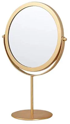 Produktbild von Tischspiegel Verstellbar - 19 cm Rund in Gold