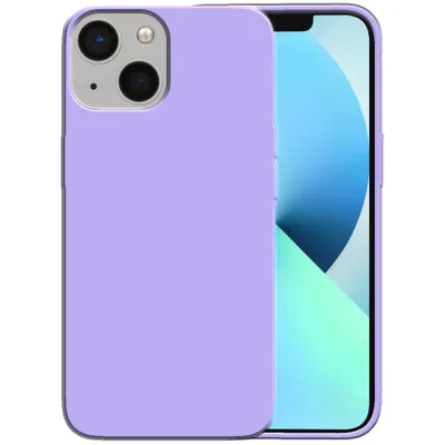 Produktbild von Smartphonica Siliconen hoesje voor iPhone 13 Mini case  met zachte binnenkant - Paars