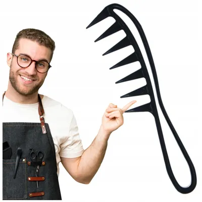 Produktbild von xhair Breiter Kamm für nasses Lockenhaar – Friseur Styling