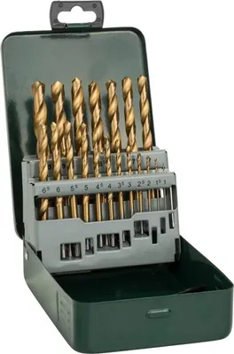 Produktbild von Metallbohrer-Set HSS-TiN, 19-teilig, 1 - 10 mm, Metallkassette