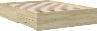 Immagine prodotto di Giroletto con cassetti in rovere Sonoma 120x190cm Materiale in legno