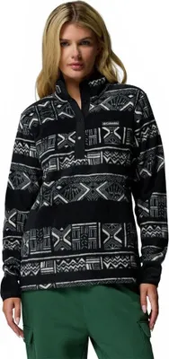 Produktbild von Columbia Benton Springs™ Printed Snap Fleece Mit Halbem Reißverschluss Schwarz S Damen Schwarz S