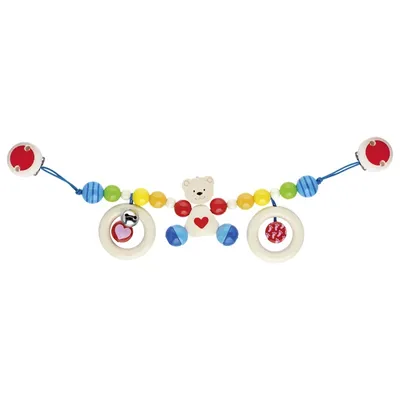 Produktbild von Heimess Kinderwagenkette Herzbär mit Clips
