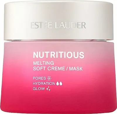 Productafbeelding van Estée Lauder Nutritious Melting Soft Crème / Masker, Dag- en nachtcrème, Voor vrouwen, Geschikt voor gemengde huid, normale huid, vette huid, en gevoelige huid, Voor het gezicht, Tegen roodheid, Tegen glans, Hydraterend, Voedend, Verkleint poriën, Verzachtend, ..., 50 ml