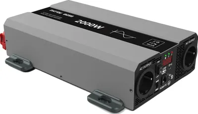 Zdjęcie produktu dla Falownik automatyczny, czysta fala sinusoidalna, 1500 W mocy ciągłej, 24 V 2000 W EU