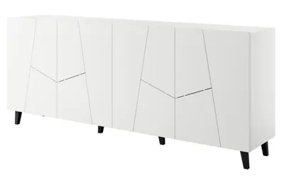 Produktbild von Sideboard Etna 200X82X42 Cm 4 Türiger Kommode Wohnzimmerschrank Weiß