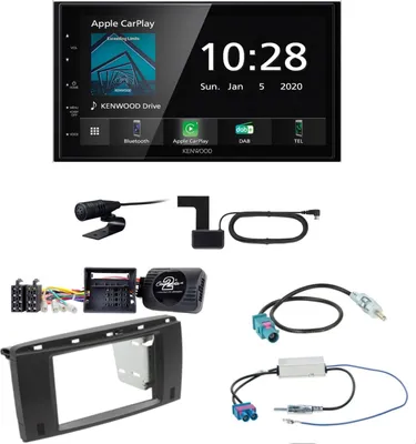 Produktbild von Kenwood DMX5020DABS USB MP3 Bluetooth CarPlay Einbauset für Mercedes R W251