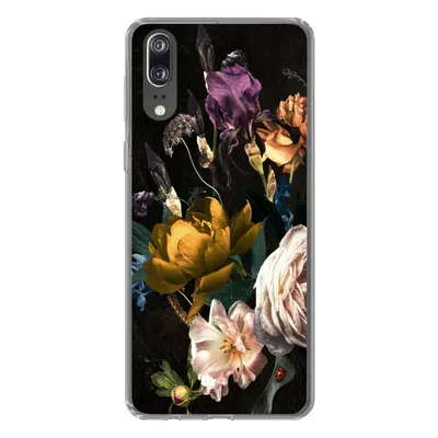Produktbild von MuchoWow® Handyhülle Schutzhülle Hülle für Huawei P20 Blumen - Blumenstrauß - Muster Silikon Softcase Handy Hülle - Hardcover