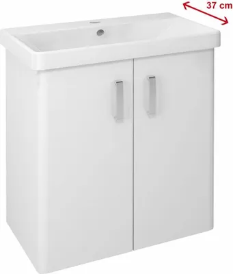 Immagine prodotto di Sapho Theia - Mobile lavabo 660x700x350 mm, 2 ante, bianco TH072-3030