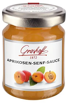 Zdjęcie produktu dla Grashoff morelowy sos musztardowy przyjemnie pikantny przysmak musztarda 125ml
