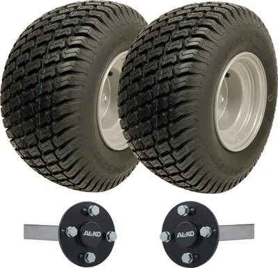 Zdjęcie produktu dla 18x8.50-8 Zestaw do przyczep ATV Wanda P332 Koła z wzorem trawy ALKO Osie zwrotnicy 750 kg