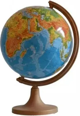 Produktbild von Physikalischer Globus 32 cm. Kunststofffuß.