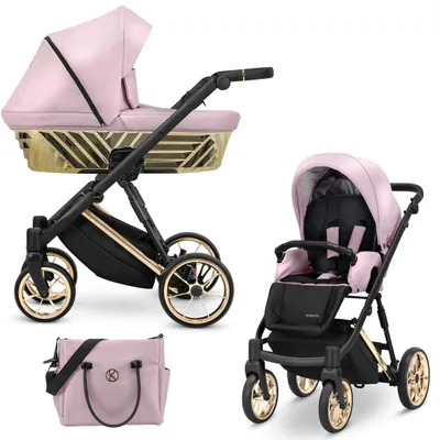 Produktbild von Kinderwagen Kunert Ivento Glam Premium 2in1 – Farbe: Eco Pink Metallic