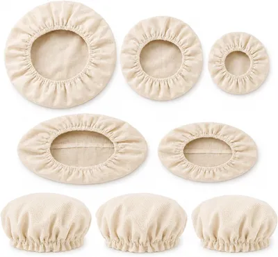 Produktbild von Brotbackzubehör Set 8-teilig, Gärkörbchen, Leinentücher, für Sauerteig