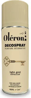 Image de Décospray Gold Light Peinture Aérosol Décorative Or Clair - Technima