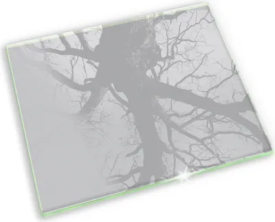 Produktbild von Grabkerze Untersetzer Glastafel Gummifüße Motiv - 60x52 cm - Graue Farbe