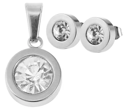 Produktbild von Akzent Herren Schmuckset Elonie Edelstahl silber