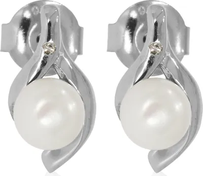 Produktbild von ENC2183001 Ohrstecker mit Diamant ca. 0,01 ct. und weißer Süßwasserzuchtperle XEN