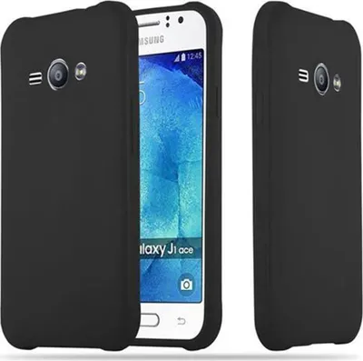 Immagine prodotto di Cadorabo custodia per Samsung Galaxy J1 ACE custodia protettiva in nero custodia per telefono cellulare TPU silicone custodia cover