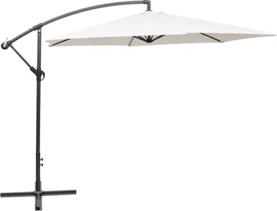Produktbild von The Living Store Freiarm-Sonnenschirm 3 m Sandweiß