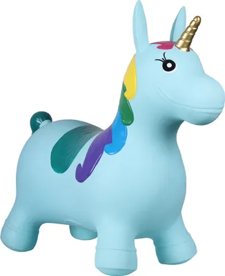 Zdjęcie produktu dla Konik do skakania QHP Jumpy Unicorn, kolor: jasnoniebieski