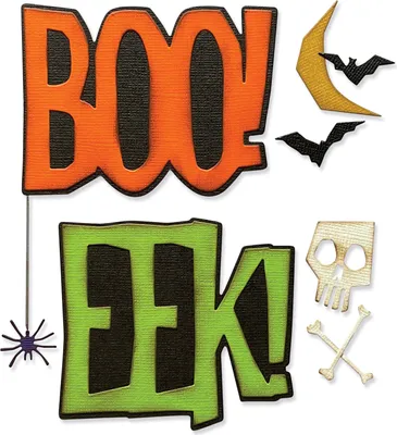 Produktbild von Sizzix Thinlits Stanzschablone "Big Frights by Tim Holtz"