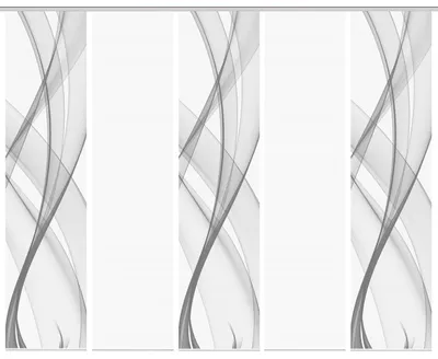 Produktbild von VISION S PACOLIA Schiebegardine, halbtransparente Bambus-Optik, 260x60 cm, grau,